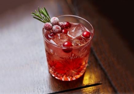Cranberry Spritzer Mocktail