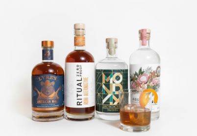 four non-alcoholic spirits