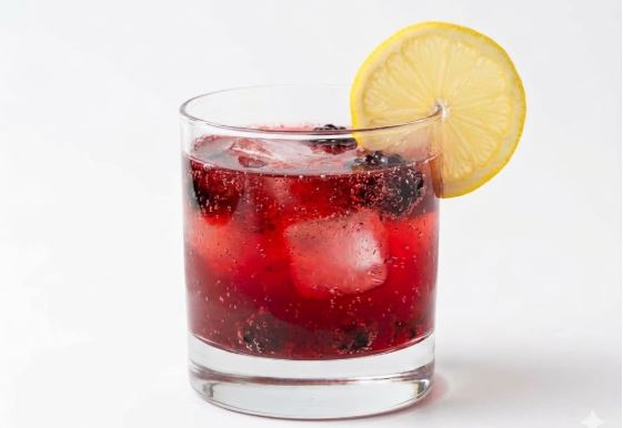 Lemon Blackberry Fizz Mocktail