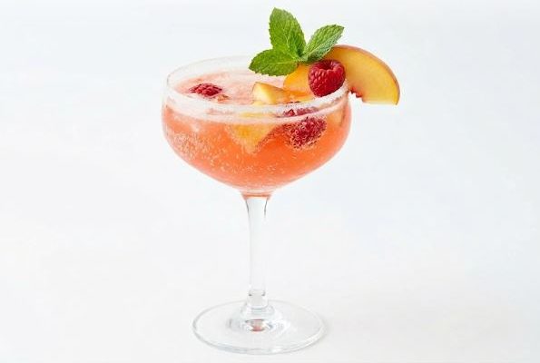 Peach Raspberry Mocktail
